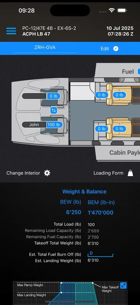Pilatus PC-12 Calculator – Screenshot 3