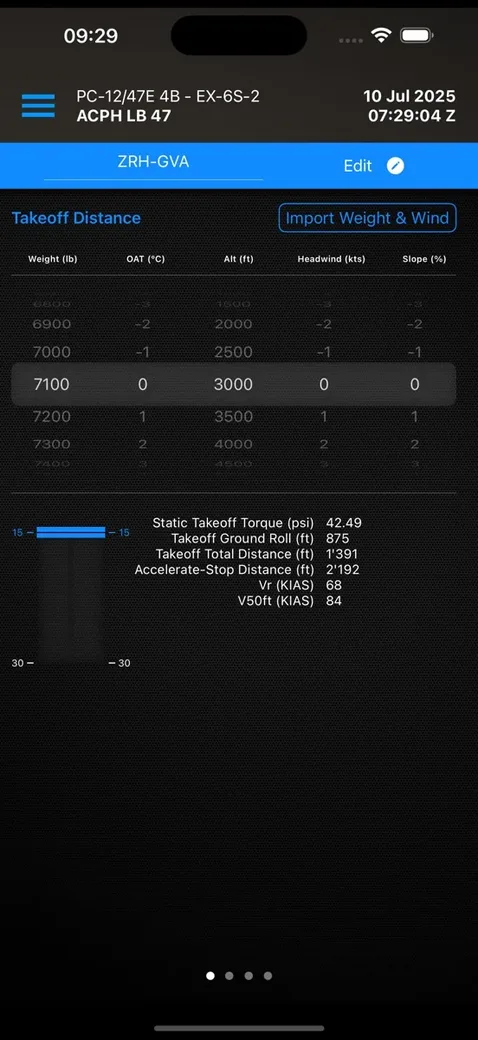 Pilatus PC-24 Technical Data Analyzer – Screenshot 4