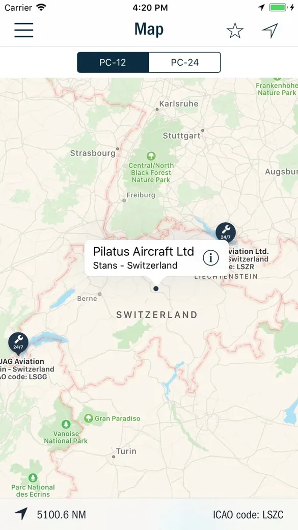 Pilatus Customer Service – Screenshot 2
