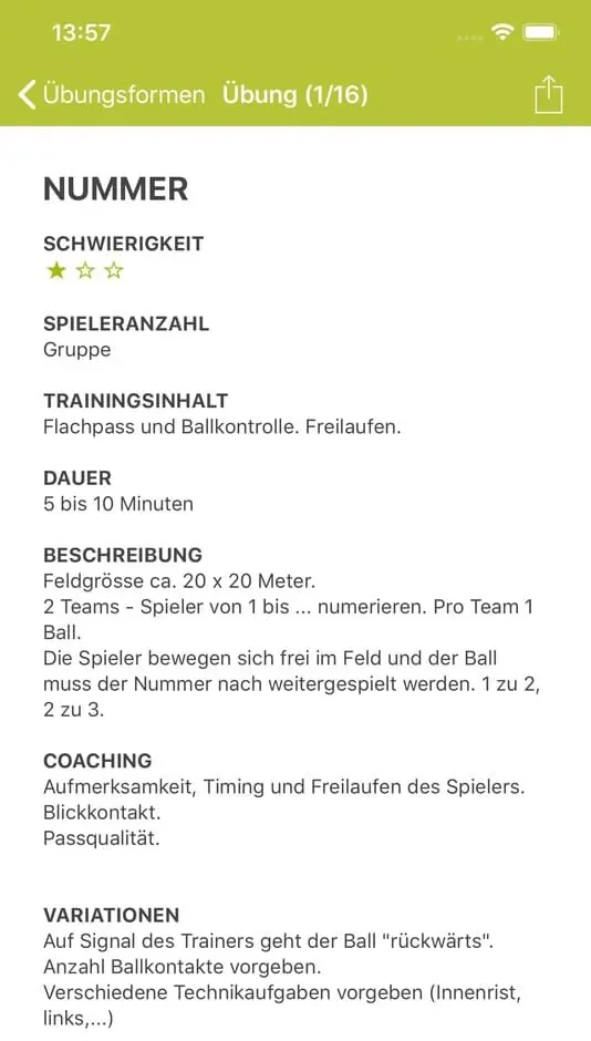 Screenshot Fussballtrainer